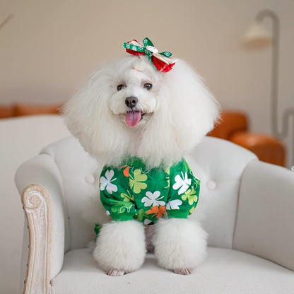 CuteBone Clover St.Patrick's Day Small Dog Pajamas Soft P275L