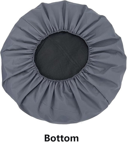 Waterproof Round Dog Bed Cover Replacement Washable Grey 36 Inch