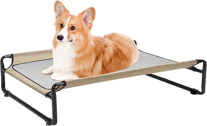 Veehoo Elevated Dog Bed with Washable Dog Pee Pads 100% Waterproof CWC2201CCP