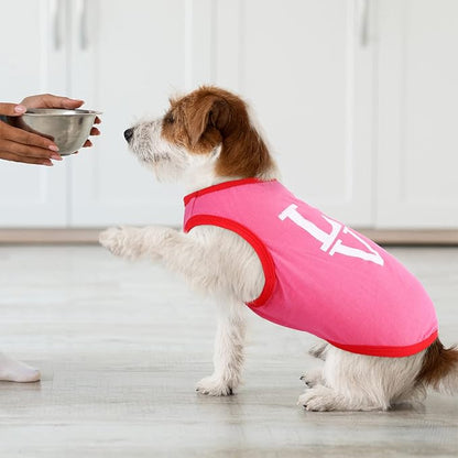 8 Pieces Pet Shirts Printed Puppy Shirts Soft