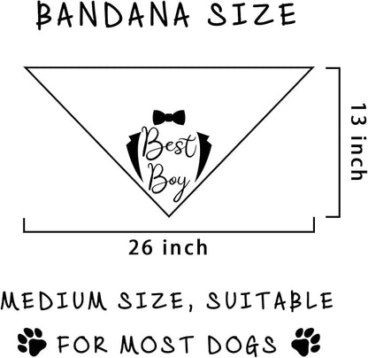 Best Boy Dog Wedding Bandana Bridal Shower Gift