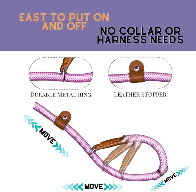 Slip Leads for Dogs (5 Foot 3/16")