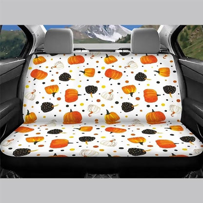 Multi-colored Pumpkin Car Backseat Covers