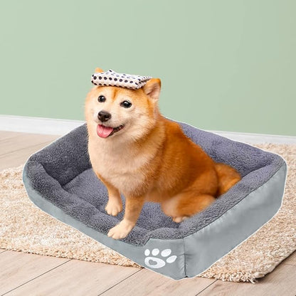 Barelove Square Dog Bed Mattress Washable Kennel