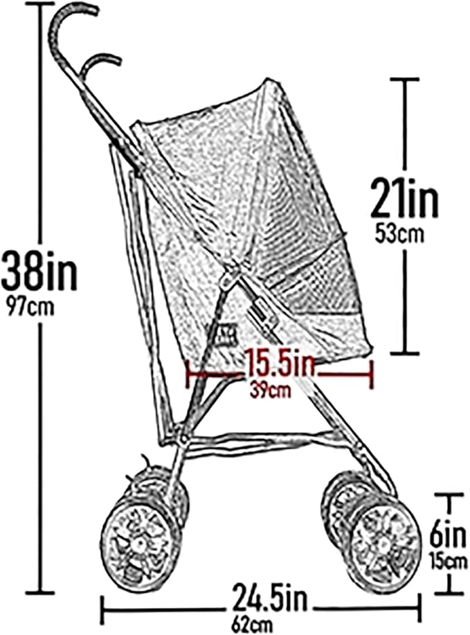 Pet Gear Travel Lite Plus Stroller 15 pounds, 3 Colors