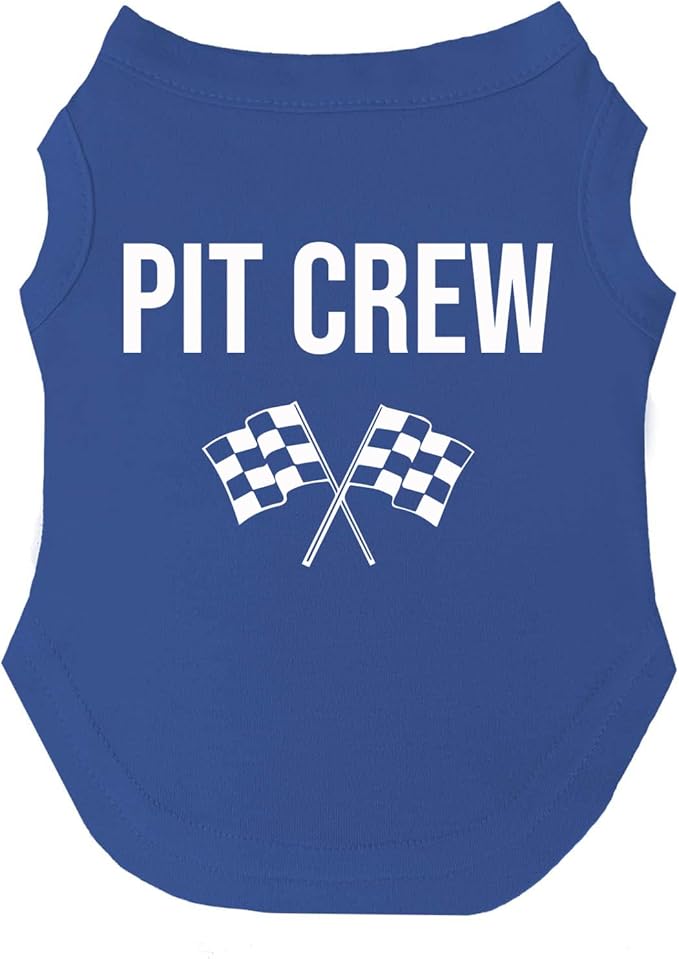 Pit Crew Dog Tee Shirt Sizes for Puppies, Toys, and Large Breeds (Royal Blue, 4X-Large 49)