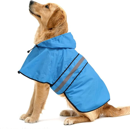 Waterproof Hooded Dog Raincoat