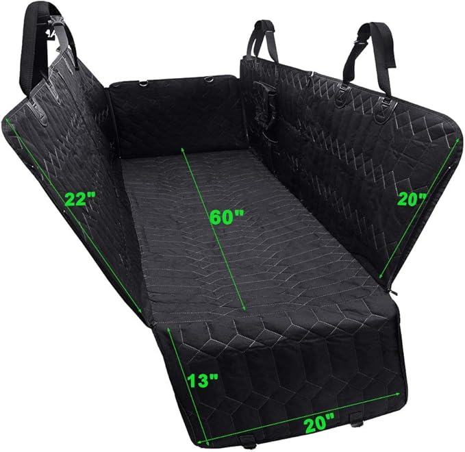 RBSC Home Dog Car Back Seat Cover Waterproof Heavy Duty and Nonslip Car Backseat Cover for Cars