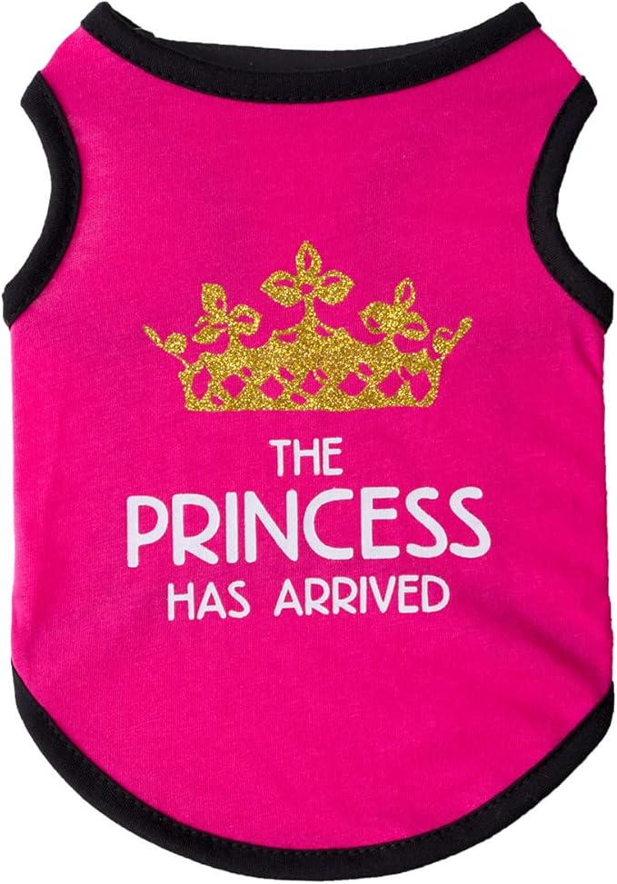 Dog Shirt 3 Pcs Summer Cotton Vests for Small Dog Cats Boy Girl (Princess, X-Large)