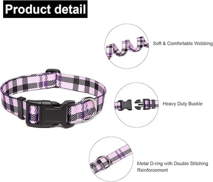 Adjustable Dog Collar with Patterns