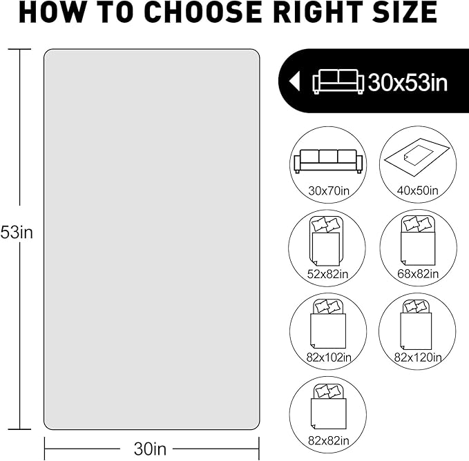 SYSLOON Waterproof Dog Bed Cover Sofa,Car,30"x53",Khaki