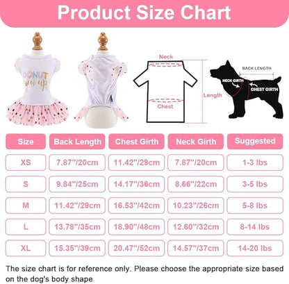 Yikeyo Dog Clothes Girl Dog Dress Small Dogs