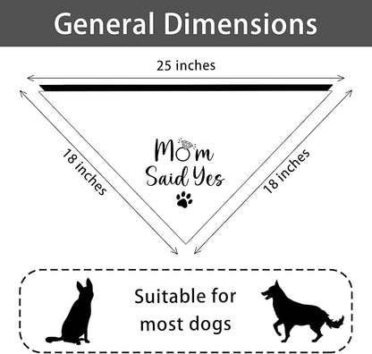 Dad Asked and Mom Said Yes Dog Bandana 2