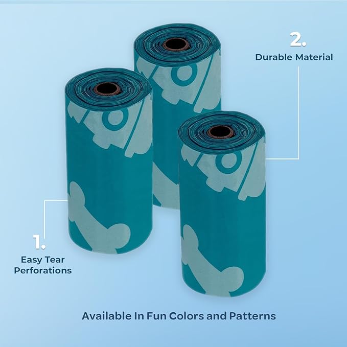 Best Pet Supplies Dog Poop Bags (150 Bags) for Waste Refuse Cleanup