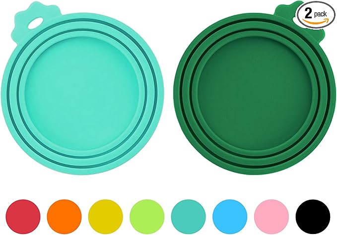 2 Pack Pet Food Cans Lids