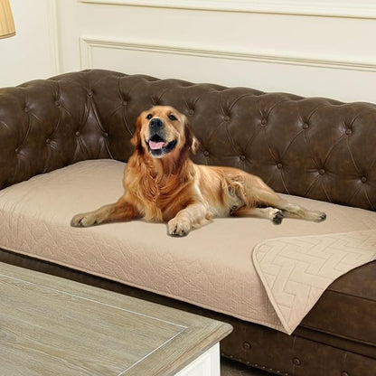 Ameritex 100% Waterproof Dog Bed Blankets double Sided Dog Couch Cover Knurling Pattern pet bed cover Reversible Furniture Couch Sofa Car for Puppy Kids