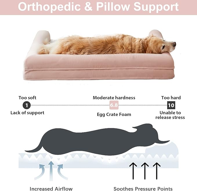 BFPETHOME Washable Dog Beds for Large Dogs