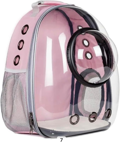 Puppy cat Backpack Bubble, cat Carrier, pet Backpack Carriers, Bubble Space Capsule Kitten cat Puppies Weight About 16.5 lb, Designed for Travel, Camping,Outdoor (Pink)