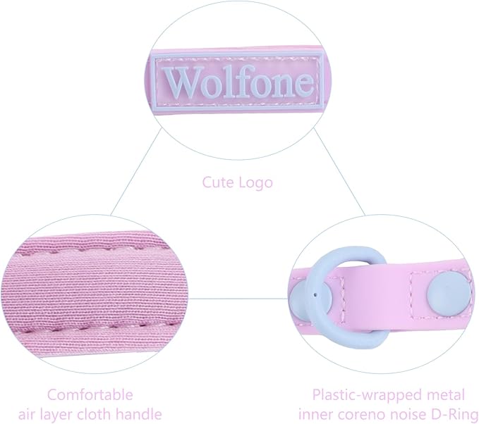 Waterproof Dog Leash Carabiner Leash for Dogs Soft 5ft*15mm*2.0mm Sweet