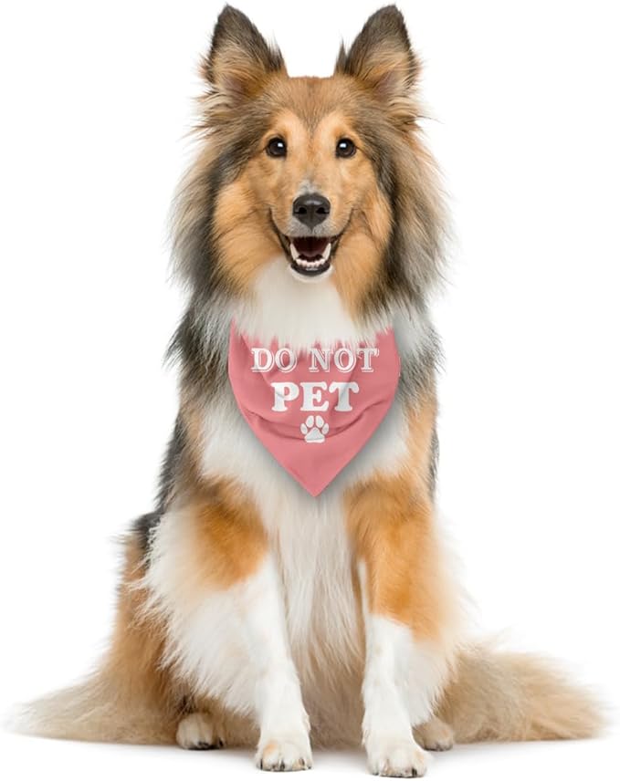 Do Not Pet Dog Bandana (E61)