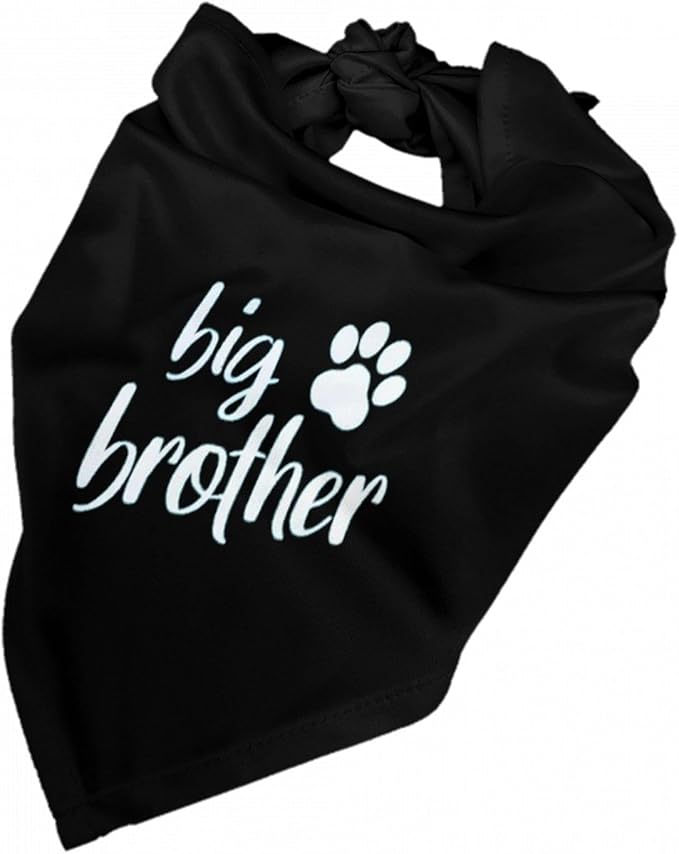 Big Brother Gender Reveal Baby Announcement Dog Bandana