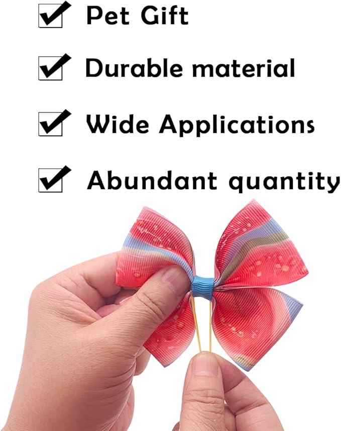 24Pcs/12 Pairs 4" Big Dog Hair Bows Fruit