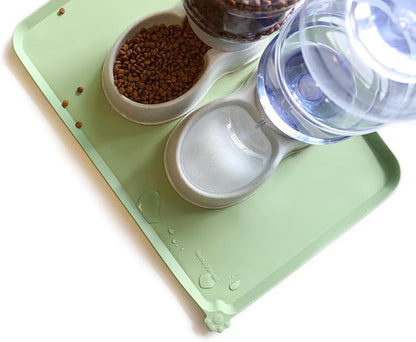 Hoki Found Large Silicone Pet Food Mats Tray