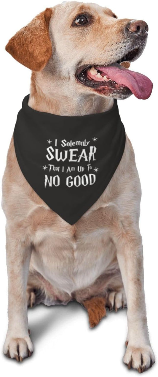 I Solemnly Swear I Am Up to No Good Dog Bandana