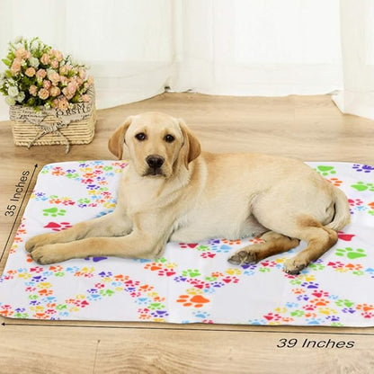 Comsmart Warm Paw Print Blanket/Bed Cover for Dogs and Cats