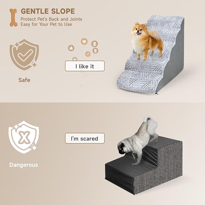 Dog Stairs for High Bed 24 Inches Tall 5 Steps