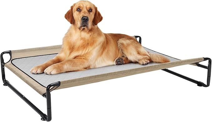 Veehoo Elevated Dog Bed with Washable Dog Pee Pads 100% Waterproof CWC2201CCP