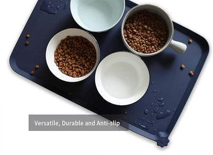 Hoki Found L Silicone Pet Food Mats Tray