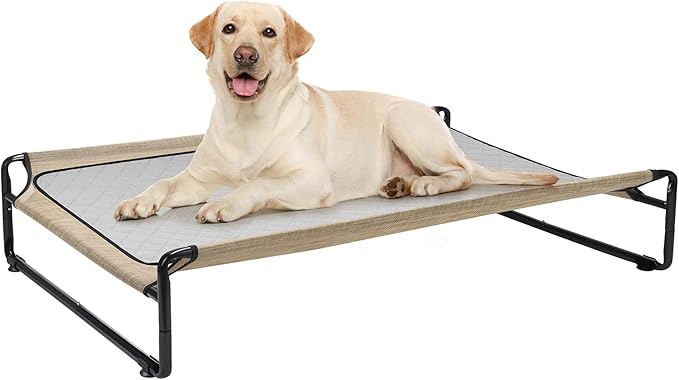 Veehoo Elevated Dog Bed with Washable Dog Pee Pads 100% Waterproof CWC2201CCP