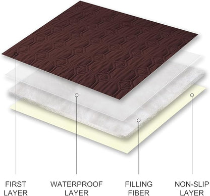 SYSLOON Waterproof Dog Bed Cover Sofa,Car,30"x53",Coffee