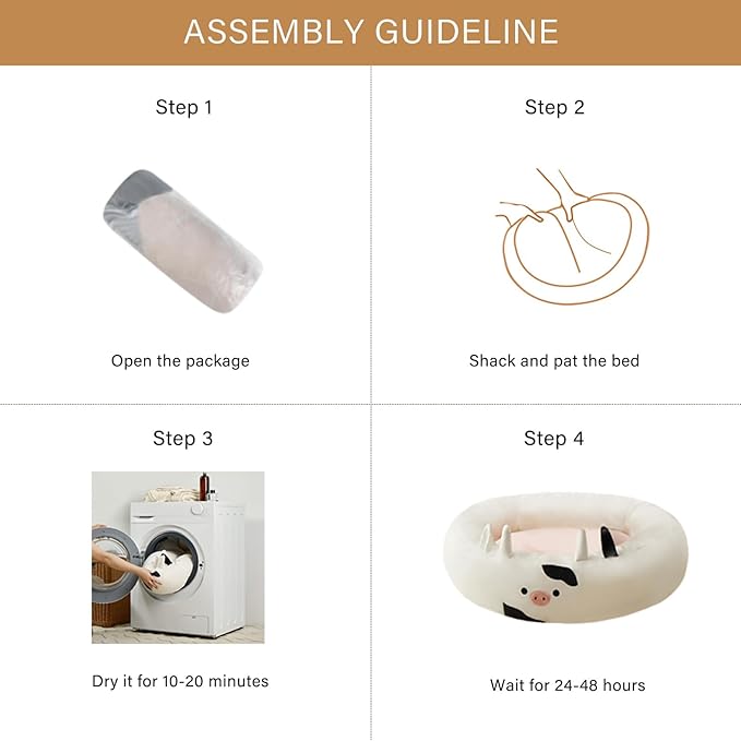 BFPETHOME Medium Dog Bed Washable