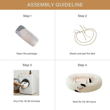 BFPETHOME Medium Dog Bed Washable