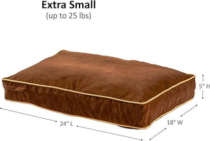 Buster Reversible Rectangle Pillow Style Dog Bed (24 x 18 in.)