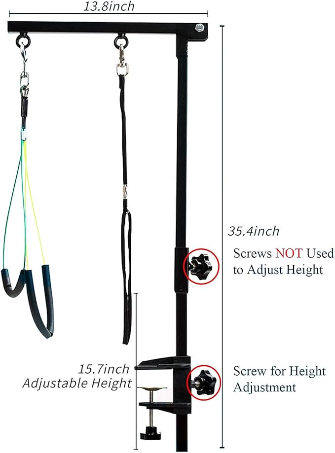 Foldable Pet Dog Grooming Arm with Clamp 35.5" Height