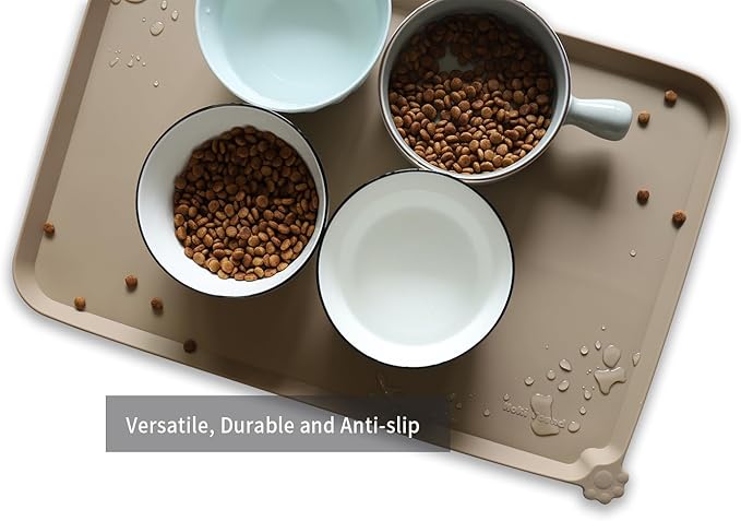 Hoki Found L Silicone Pet Food Mats Tray