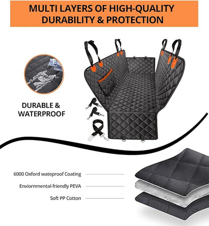 Dog Car Seat Cover with Extender 100% Waterproof