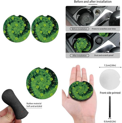 Gradient Hearts Clovers 13 PCS Car Seat Cover