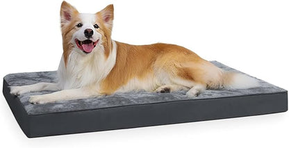 Orthopedic Dog Bed Waterproof Durable Dog Beds with Removable Washable Cover Anti-Slip Bottom Pet Sleeping Mattress for Extra Large Dogs 41 x 27 inch,