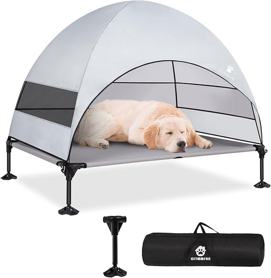 Elevated Dog Bed with 2024 Newest Canopy