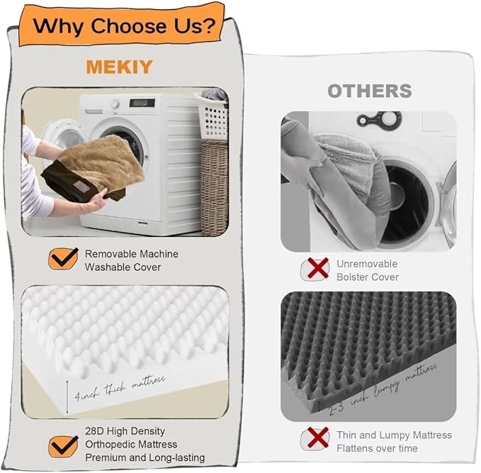 Large Dog Bed Orthopedic Washable