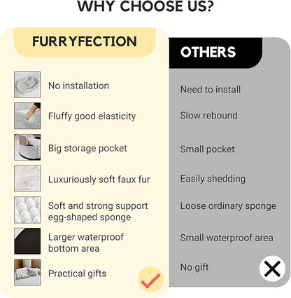 FURRYFECTION Human Dog Bed 71"x45"x14"