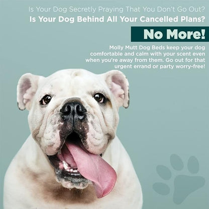 Molly Mutt Huge Dog Bed Cover -Royals 36”X 45”X 5’’ - 100% Cotton