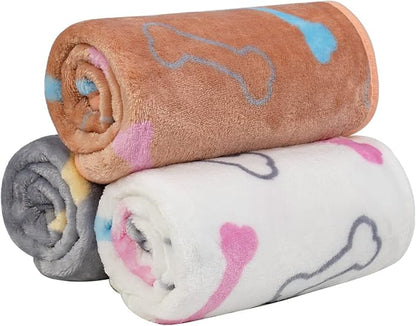 Dono 1 Pack 3 Dog Blankets for Small Dogs
