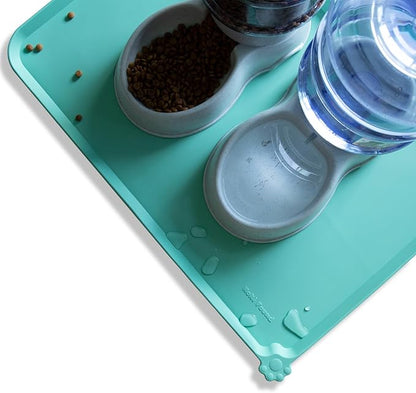 Hoki Found Large Silicone Pet Food Mats Tray