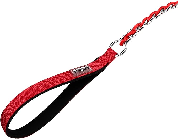 Chain Dog Leash Chew Proof Metal Leash for Medium Large Dogs 5.2FT Strong 3.0