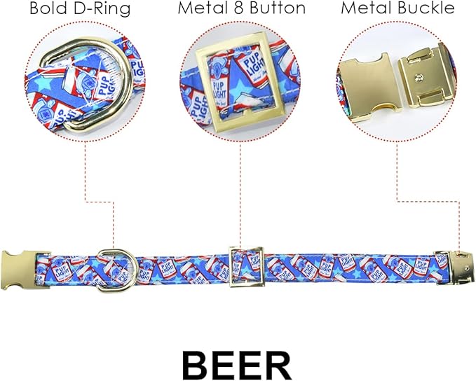 Cheers Pub Beer Dog Bow Tie Dog Collar Accessory